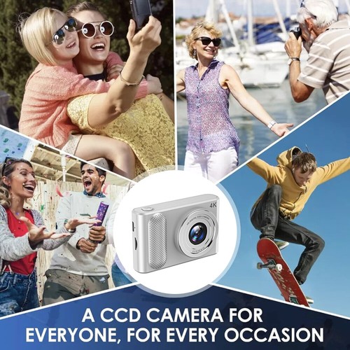 Digital Camera 44MP Compact Camera 2.4 inch Pocket Camera 16X Zoom Anti-Shake - Afbeelding 14 van 27