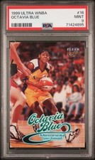 1999 Ultra WNBA  Octavia Blue Rookie Card PSA 9 Kennesaw State Miami Hurricanes