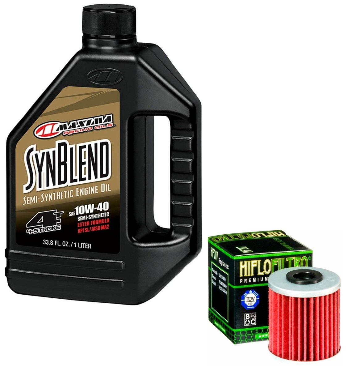 Maxima Oil Change Kit Syn Blend Hiflo HF207 KAWASAKI KX250 09-2025