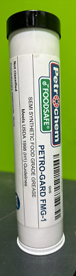 PETROCHEM PETRO-GARD FMG-1 Grease,Grade 1,14 oz.,Cartridge,White