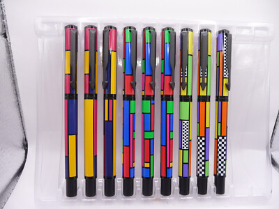 Parker Vintage 1993 Stained Glass Vector Roller ball pen--lot of 3