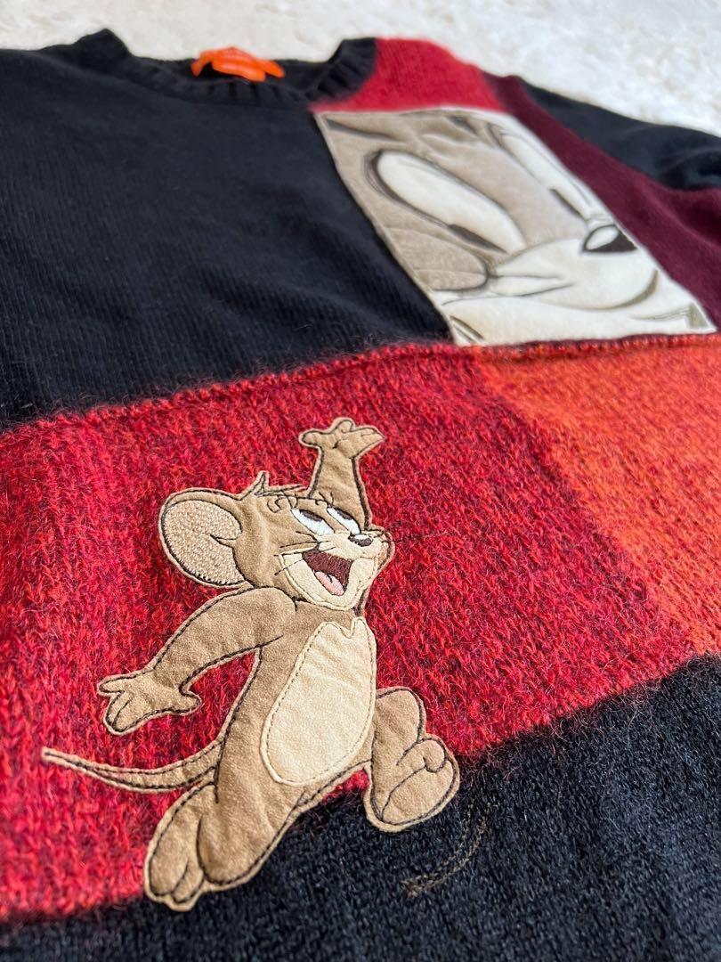 ICEBERG Tom & Jerry Knit Black Women's Size M From Japan ICEBERG Tom & Jerry Knit Black Women's Size M From Japan