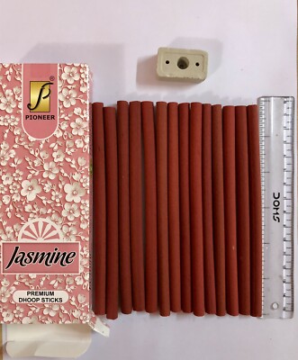 2 Pack X PREMIUM JASMINE CHAMELI DHOOP Sticks 100 gm 13-14 pc, 6 inch meditation