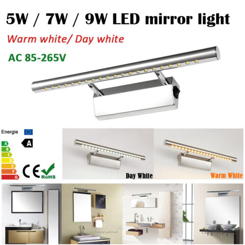 5W 7W 9W  LED Bathroom Light Front Mirror Picture Wall Makeup Bedside Lighting   - Picture 1 of 15