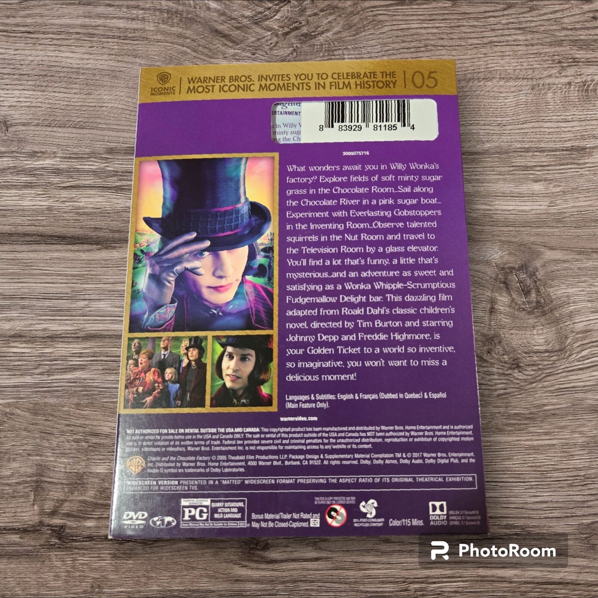 Charlie and the Chocolate Factory (DVD, 2005) Limited Edition