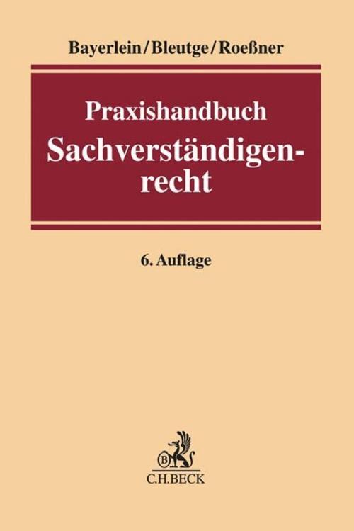 Thumbnail - Praxishandbuch Sachverständigenrecht Katharina Bleutge