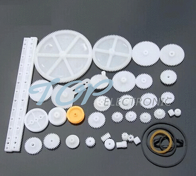 DIY Various Gear Packages Gear Kit Pulley Belt Shaft Gear Worm ele 34 Kinds  Plastic Shaft DIY Various Gear Packages Gear Kit Pulley Belt Shaft Gear Worm ele