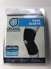 Knee Sleeve active support Dr. Cool Medium Open Patella comfortex fabric 