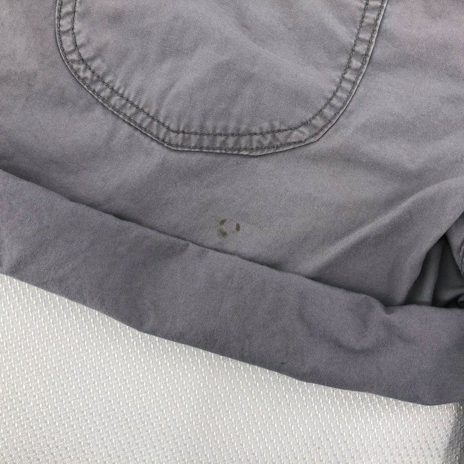  H & M Shorts Misses Size 6 Gray Front Pockets Roll Up Hem with Button Closures thumbnail 11