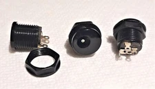 Panel Mount DC Power Jack 5.5 mm x 2.5 mm with Power Switch by Kobiconn