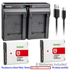Kastar Battery Slim Dual Charger for Sony NP-BG1 NPFG1 Cyber-shot DSC-T25 Camera