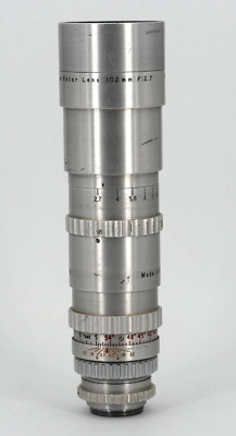 CINE KODAK Lens EKTAR 102mm f2.7 C-Mount EASTMAN SUPER16 RARE BOLEX Sample Pics