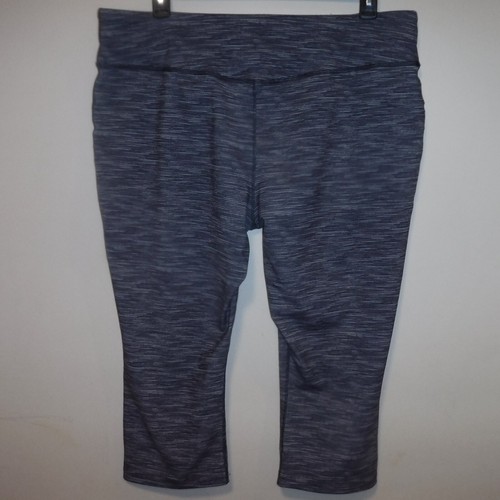Eddie Bauer Gray Black Space Dye Carpi Workout Leggings Womens Plus sz 2XL - Picture 2 of 3