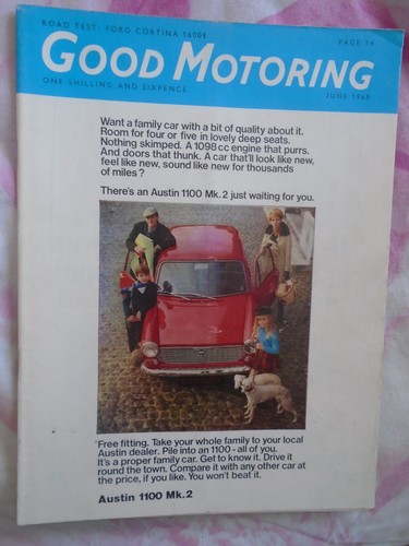 Good Motoring Jun 1968 Ford Cortina 1600E