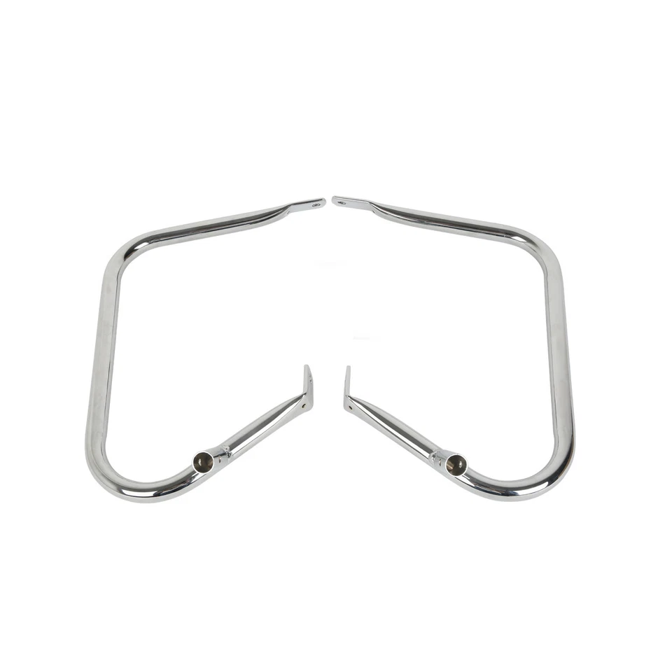 Suporte protetor de alforje rígido cromado compatível com Harley Electra Road Glide 1997-2013 - Imagem 2 de 4