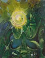 MAX ERNST Poster or Rolled Canvas Print "GOLDEN EYE"