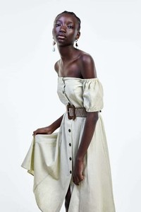 zara midi dress with belt