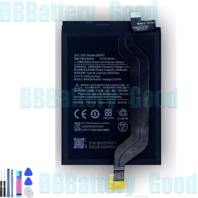 BM57 Replacement Battery For Xiaomi Redmi Note 10 Pro POCO X3 GT 5000mAh + Tools