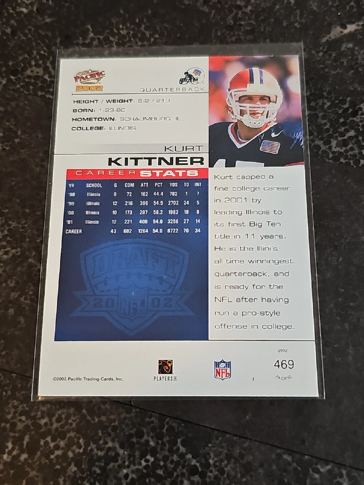 RARE 2002 Pacific Kurt Kittner RC Hand Signed On Card Auto Autograph 🌟  - Image 3 of 3