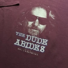 The Big Lebowski The Dude Abides T-shirt, Small