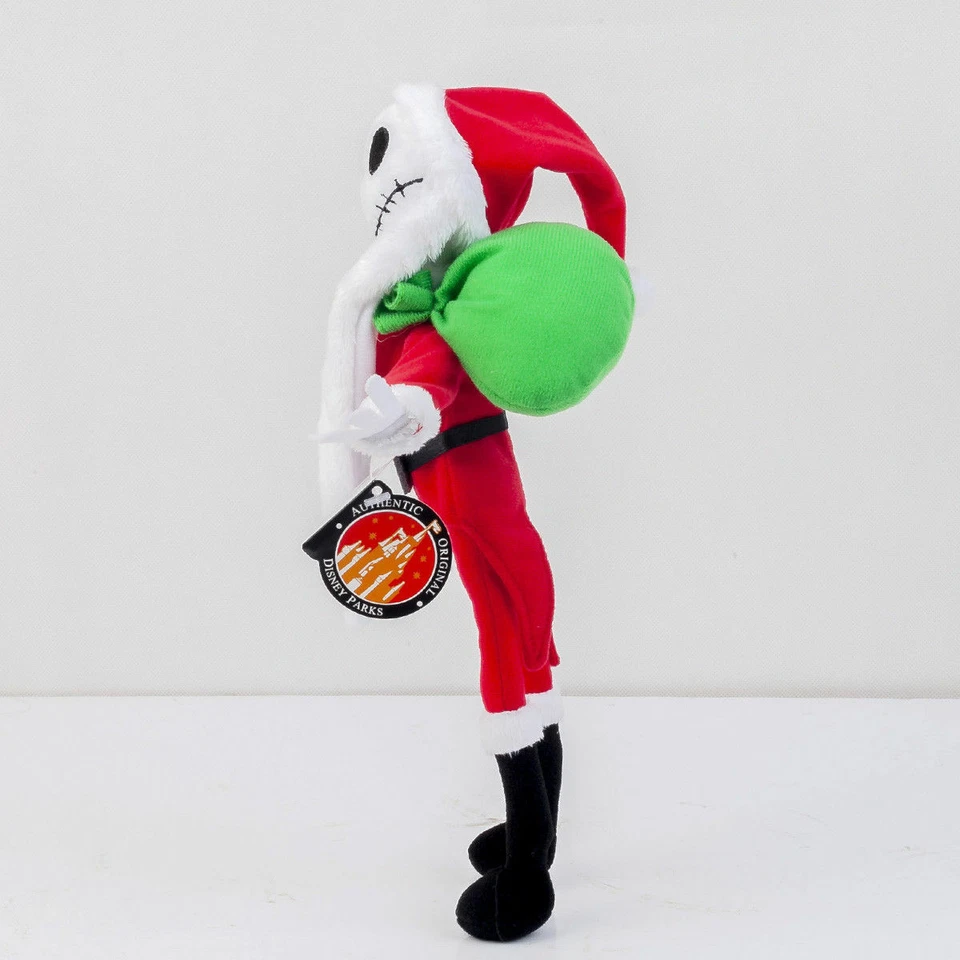 Juguete de peluche Pesadilla antes de Navidad Santa Jack Skellington posable 10" Foto 4 de 4
