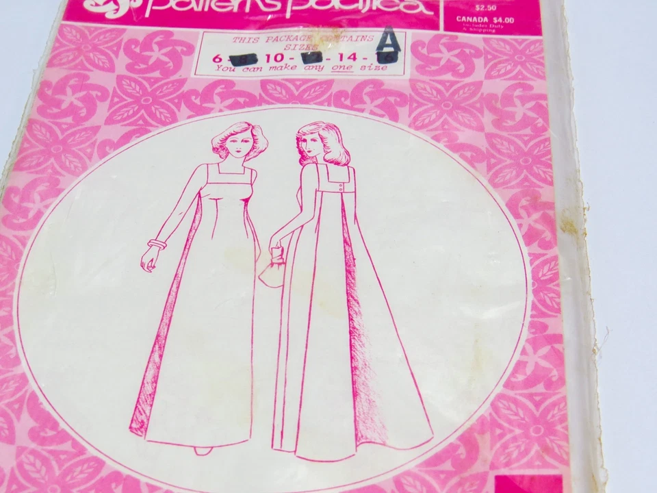Vintage Patterns Pacifica of Hawaii Long Dress Size 6 10 14 UNCUT, 3016 - Image 3 of 4