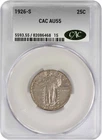 1926-S Standing Liberty Silver Quarter AU55 CACG