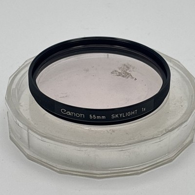 Genuine Canon 55mm Sky 1-A Filter - Vintage Made in Japan - Skylight Lens Protec