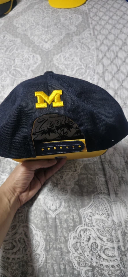 Rare Chenille Letters Michigan Wolverines Snapback - Image 4 of 4