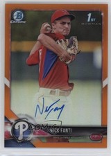 2018 Bowman Chrome Prospect Orange Refractor 3/25 Nick Fanti #CPA-NF Auto 7eo
