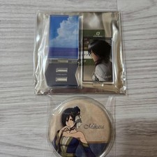 Attack on Titan Mikasa Ackerman Acrylic Stand  Can Badge Set Used