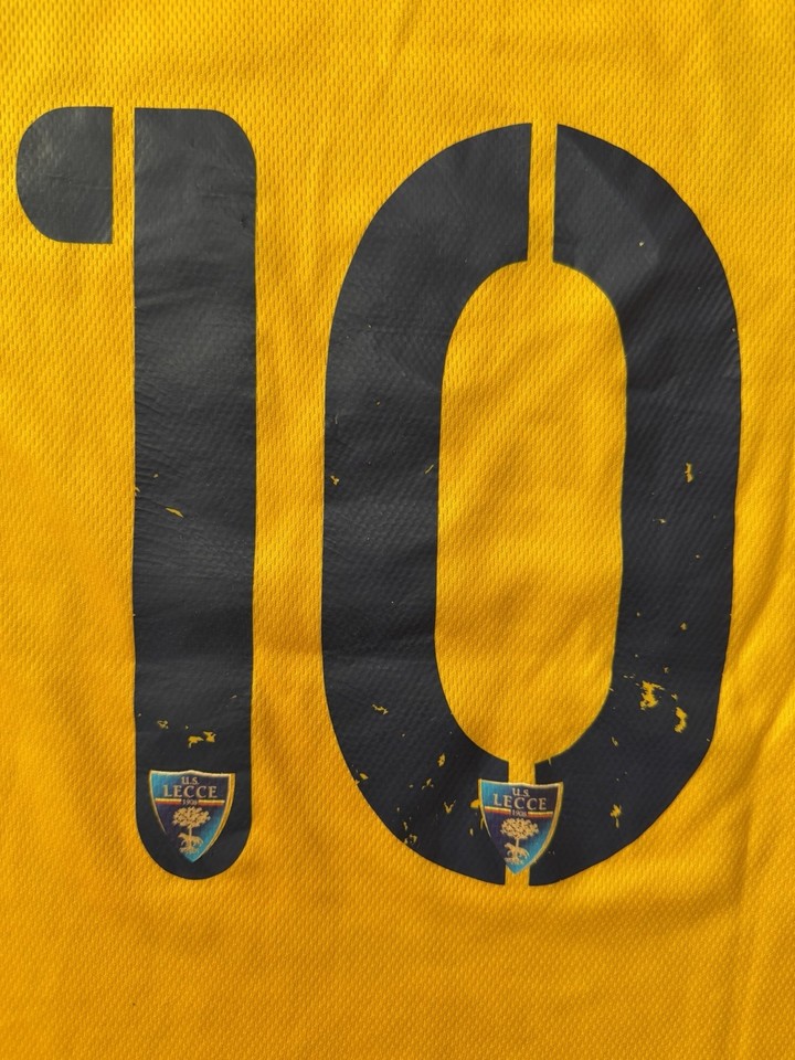 Maillot US Lecce M908 2021-22 - Domicile Jaune N°10 - Taille M - Occasion