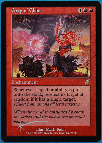 Grip of Chaos FOIL Scourge NM Red Rare MAGIC MTG CARD (ID# 495763) ABUGames - 第 1/2 張圖片