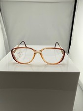 Sophia Loren 746 Eyeglass Frames. Amber. 55-16-130. NWT