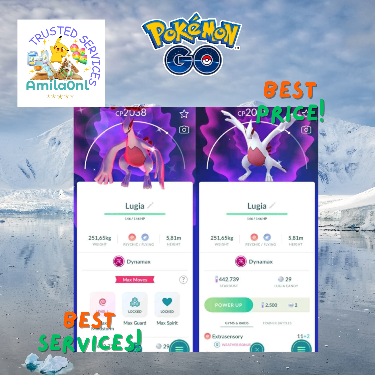Pokémon PTC Go - Shiny Gigantamax Grimmsnarl Special Background Mini