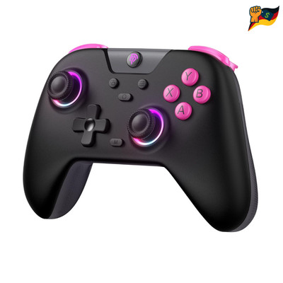 EasySMX X05 Controller, Wireless, RGB-Licht, Hall Joysticks, Schwarz für PC