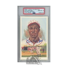 Cool Papa Bell Autographed Perez-Steele Celebration Postcard - PSA/DNA 10
