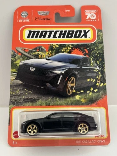 Matchbox Lesney Superfast Cadillac CT5-V Diecast Car Black Gold 1:64 2021