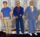 Vintage Ken Doll Lot 80s 90s Era Mattel, 3 Dolls