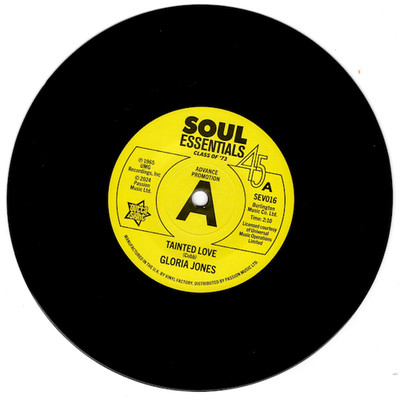 GLORIA JONES Tainted Love / R DEAN TAYLOR Ghost -New Northern Soul DEMO 45 Vinyl