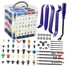 1565Pcs - 36 Sizes Heavy-Duty Nylon Bumper Fender Car Push Retainer Clips Kit