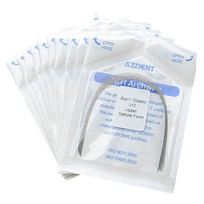 #ad AZDENT Dental Orthodontic Arch Wire Thermal Activated Niti Round Natural Form $90.63