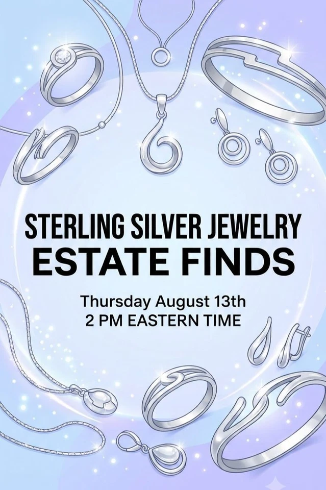 Vintage Sterling Silver Jewelry Estate Finds
