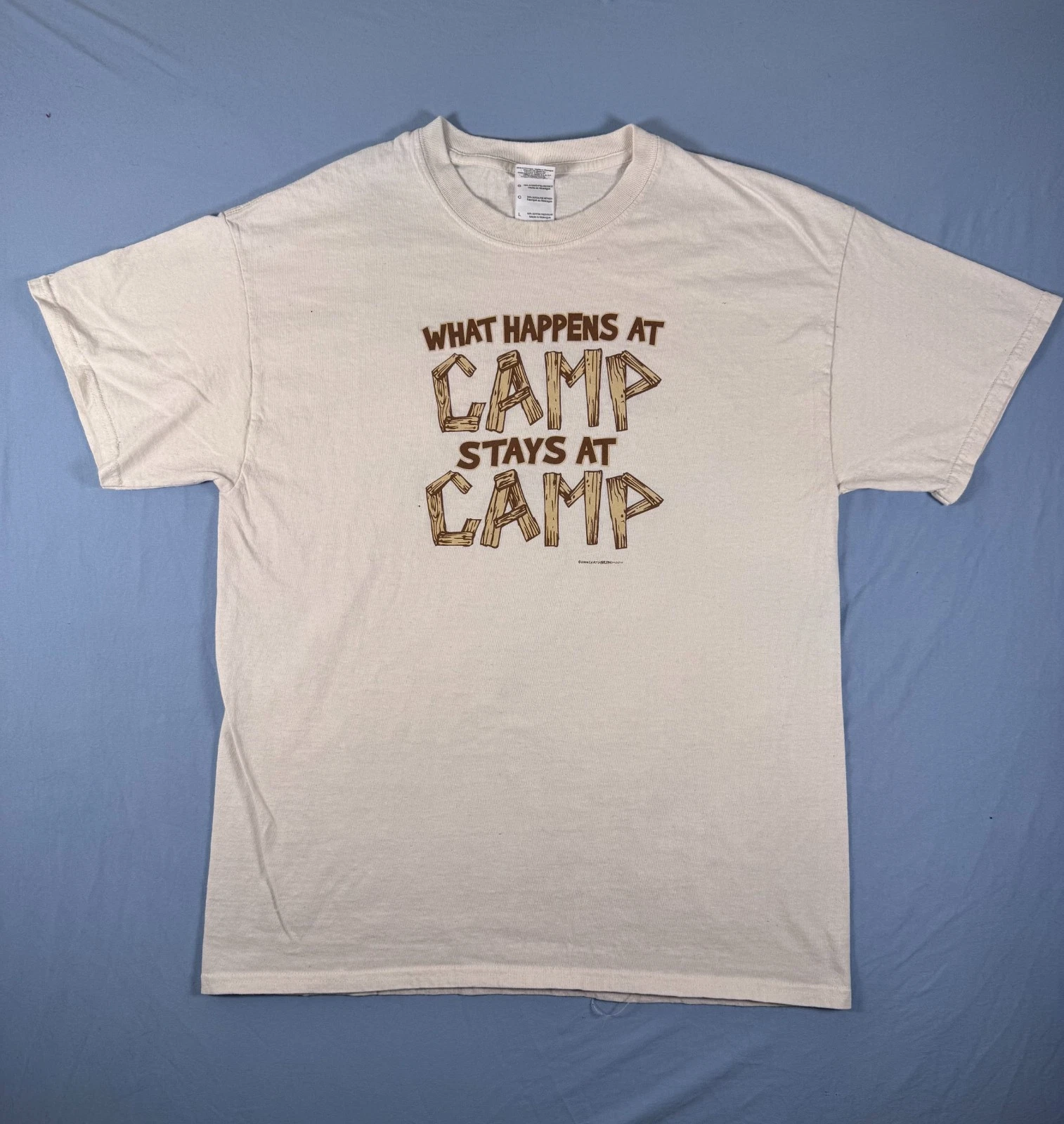 What happens at Camp Stays at Camp - Earth Sun Moon CAMP T Shirt Vintage