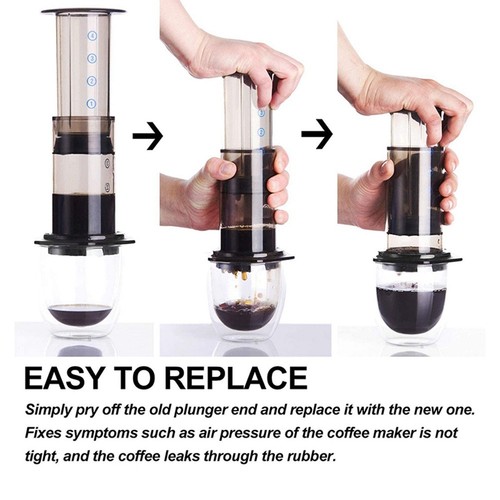Guarnizione tappo stantuffo adattatore raccordo per presse caffè Aeropress parte - Foto 18 di 24