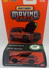 Matchbox 2024 Toyota Sequoia TRD PRO-orange-Moving parts