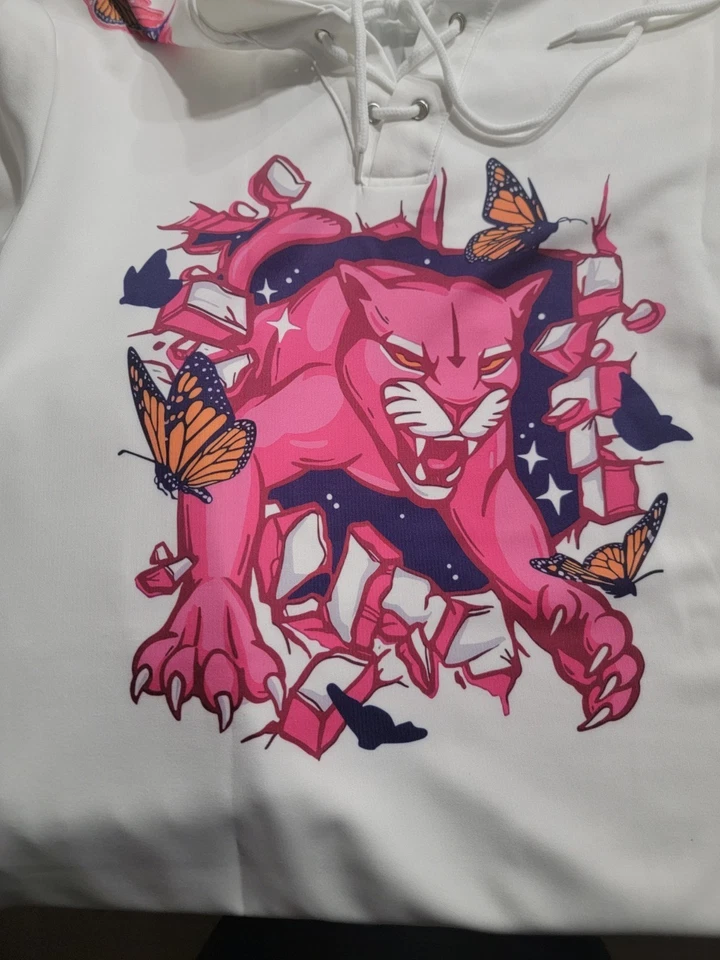 Camisa de hockey personalizada Florida Panthers rosa en la pista 2024 todo impreso regalo Foto 3 de 4