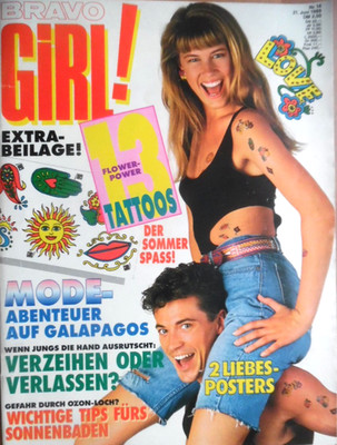 BRAVO GIRL 14-21.6. 1989 B Boys Mode CYBORG Milli Vanilli Madonna Harloff Bohlen