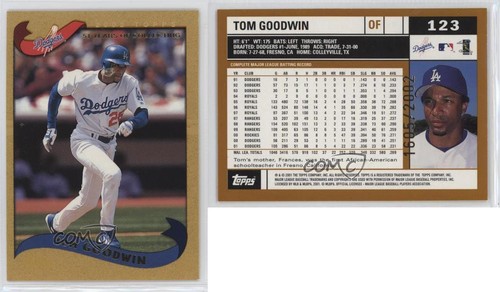 2002 Topps Gold 1605/2002 Tom Goodwin #123 11h3 | eBay