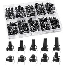 Micro Momentary Tactile Push Button Switch Assortment Kit